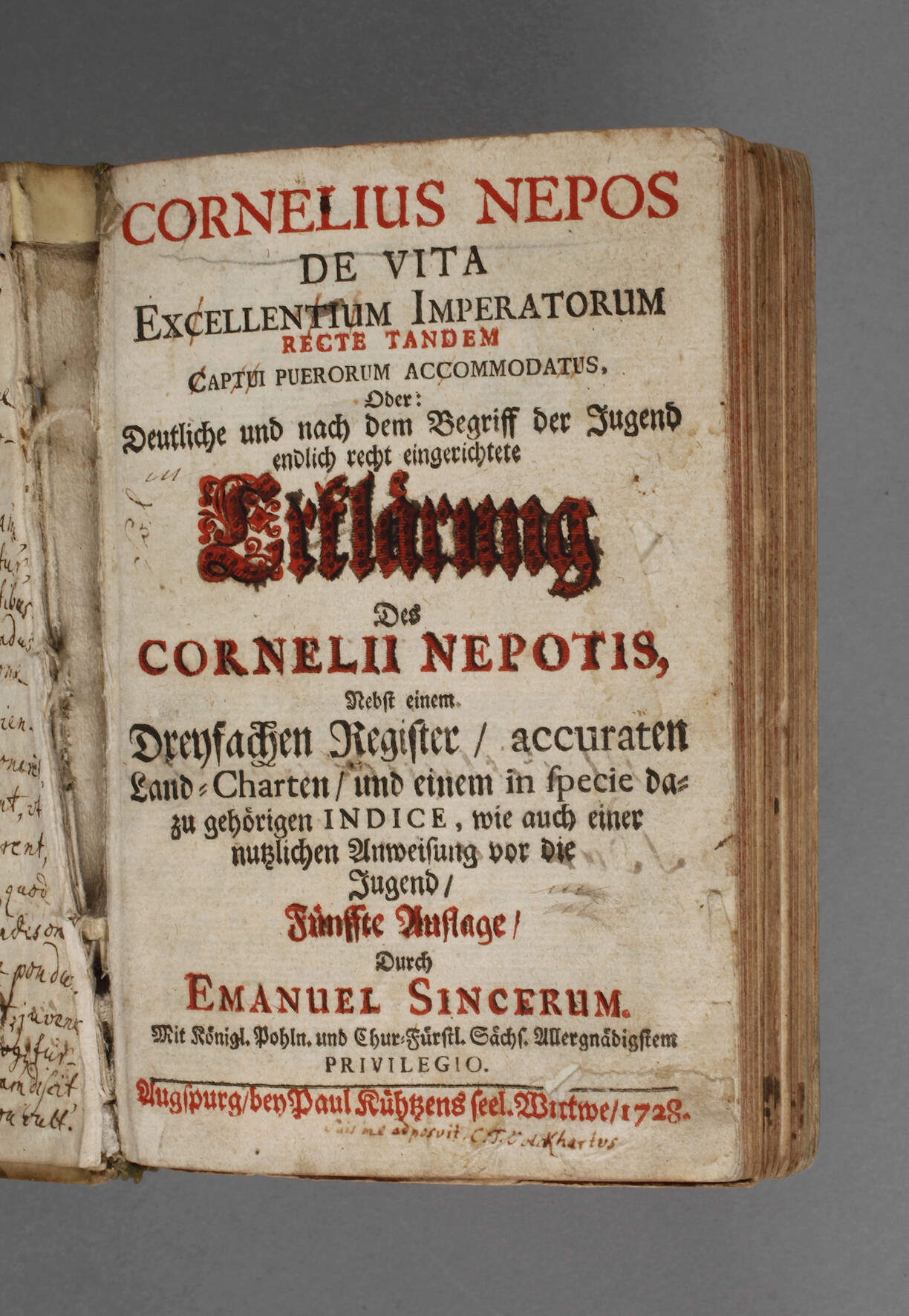 Erklärung des Cornelii Nepotis