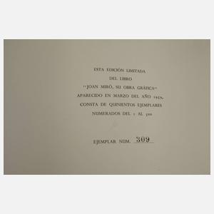 Joan Miró, Su Obra Gráfica