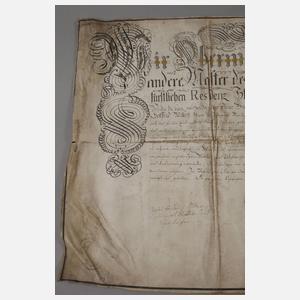 Brief der Obermeister und Meister der Rotgerber