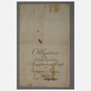 Obligation der Königl. Westf. Amortisationskasse