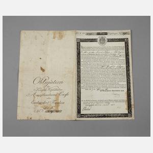 Obligation der Königl. Westf. Amortisationskasse