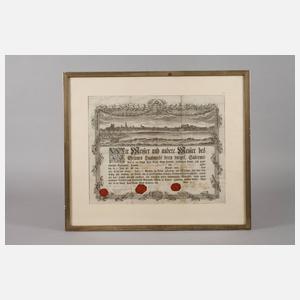 Gesellenbrief von 1798