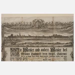 Gesellenbrief von 1798