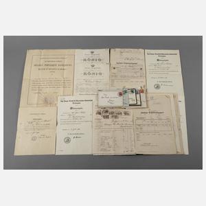 Konvolut historische Dokumente eines Arztes