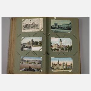 Ansichtskartenalbum Leipzig und Dresden