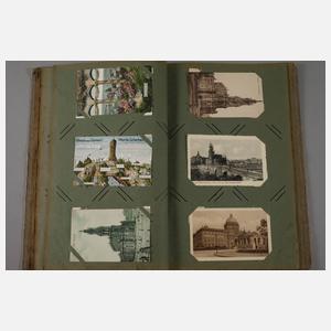 Ansichtskartenalbum Leipzig und Dresden
