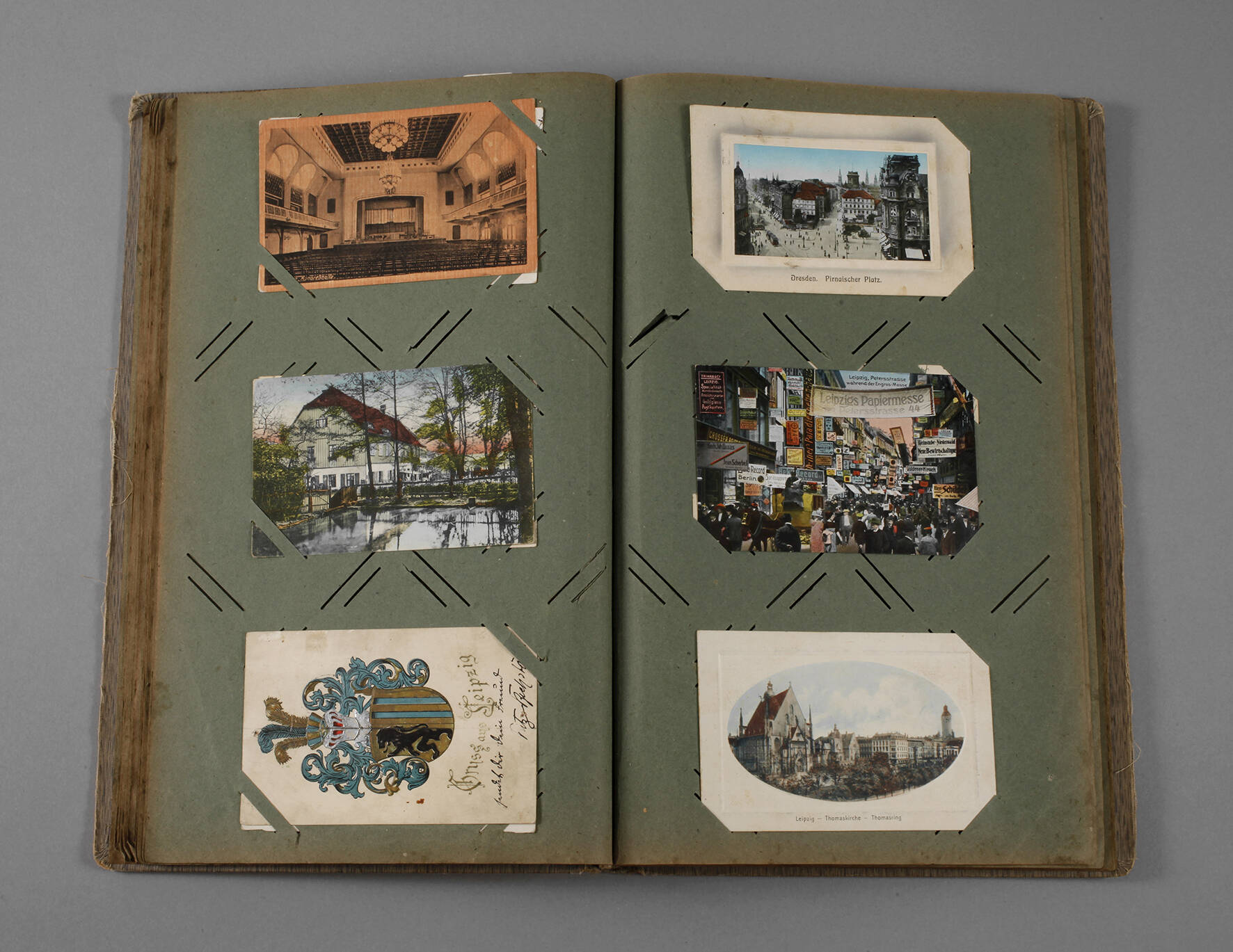Ansichtskartenalbum Leipzig und Dresden