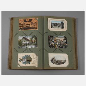 Ansichtskartenalbum Leipzig und Dresden