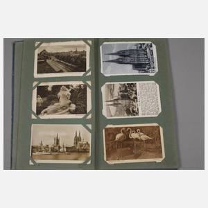 Zwei Ansichtskartenalben Köln, Düsseldorf