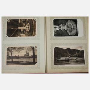 Zwei Ansichtskartenalben Köln, Düsseldorf