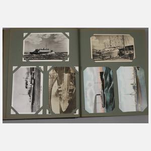 Postkartenalbum Schiffe und Marine