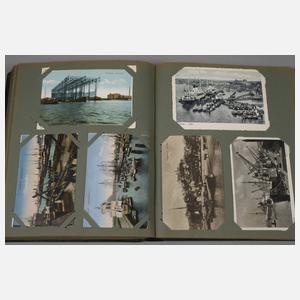 Postkartenalbum Schiffe und Marine
