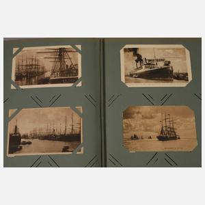 Postkartenalbum Schiffe und Marine