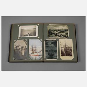 Postkartenalbum Schiffe und Marine