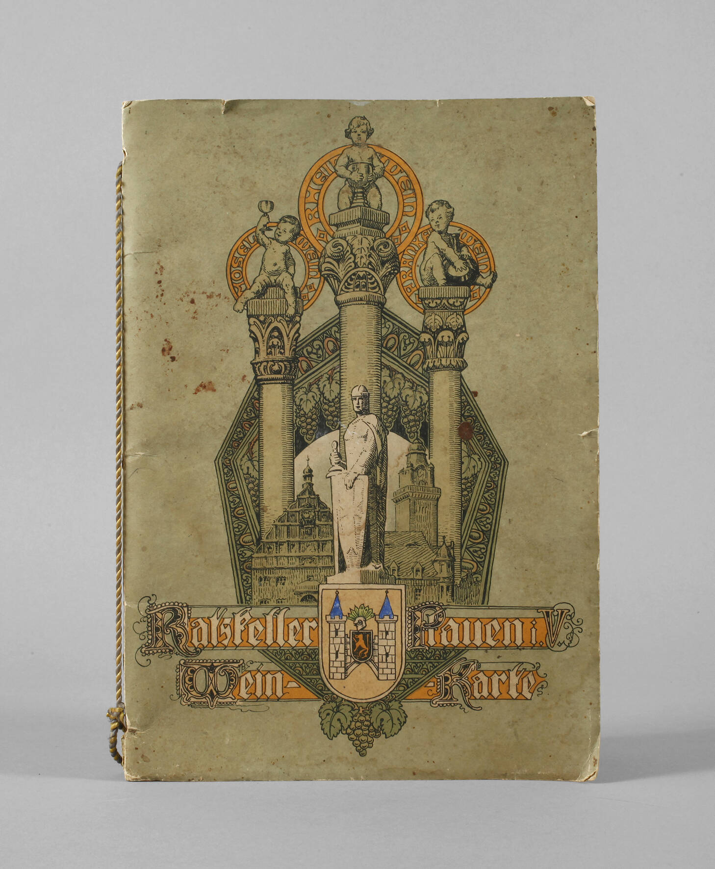 Weinkarte aus dem Ratskeller Plauen