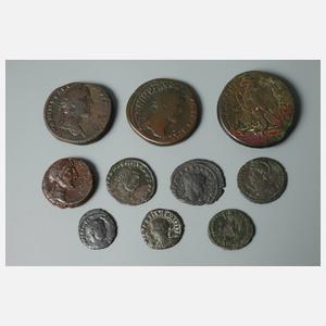 Konvolut römische und ägyptische Bronzemünzen