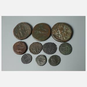 Konvolut römische und ägyptische Bronzemünzen