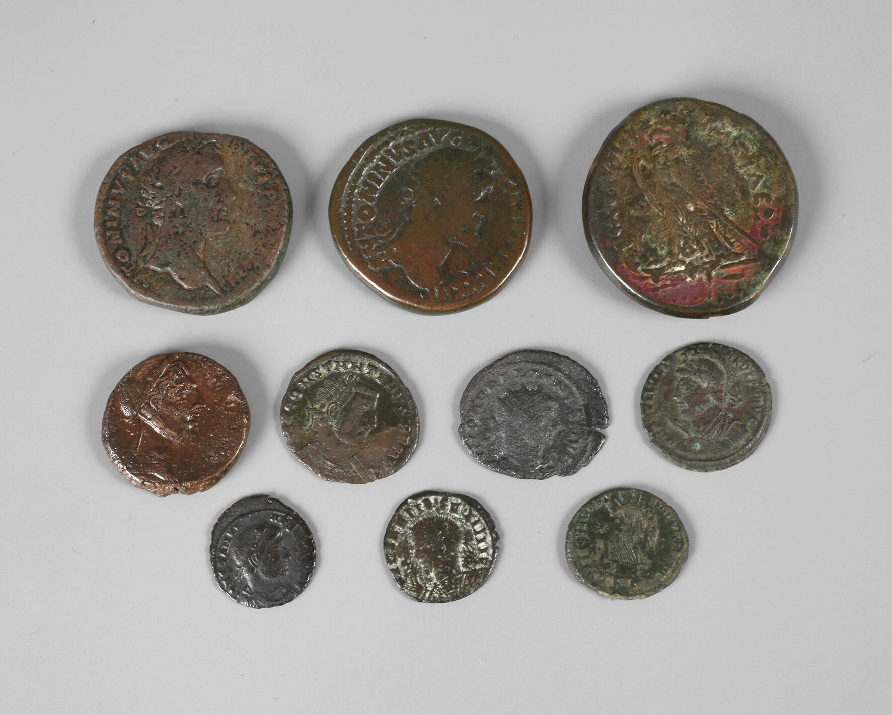 Konvolut römische und ägyptische Bronzemünzen