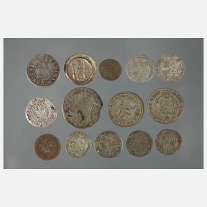 Konvolut Kleinmünzen 16.–19. Jahrhundert