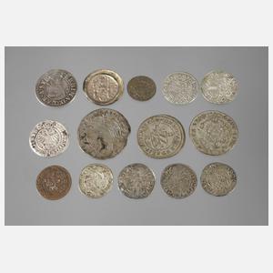 Konvolut Kleinmünzen 16.–19. Jahrhundert