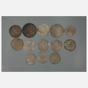 Konvolut Kleinmünzen 18. Jahrhundert