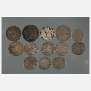 Konvolut Kleinmünzen 18. Jahrhundert