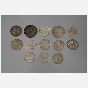Konvolut Kleinmünzen 18. Jahrhundert