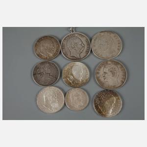 Konvolut Silbermünzen Kaiserreich