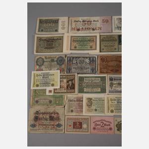 Konvolut alte Geldscheine