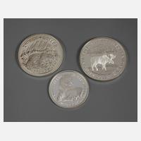 Drei Silbermünzen111