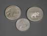 Drei Silbermünzen