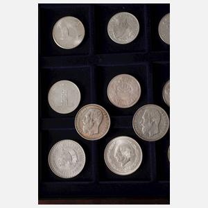 Konvolut Silbermünzen