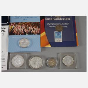 Konvolut Silbermünzen Olympiade