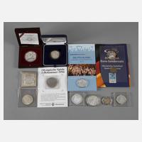 Konvolut Silbermünzen Olympiade111