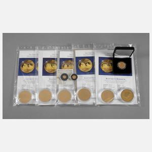 Konvolut Goldprägungen