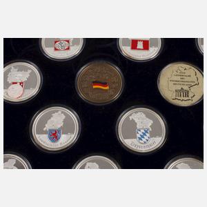 Konvolut Silbermedaillen Bundesländer