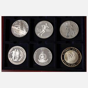 Konvolut Silbermünzen Olympiade 1992