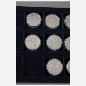Sammlung Silbermedaillen Olympiade