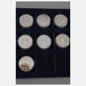 Sammlung Silbermedaillen Olympiade