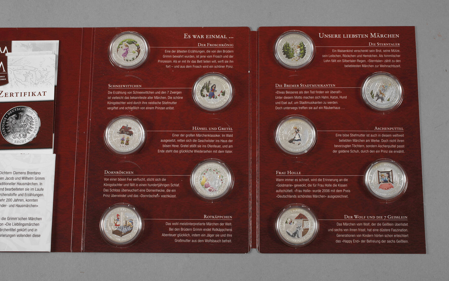 Silbermedaillen Deutsche Märchen