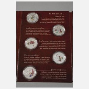 Silbermedaillen Deutsche Märchen