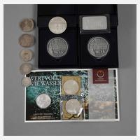 Konvolut Silbermünzen und Silbermedaillen111