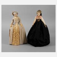 Zwei Teepuppen als Modepuppen111