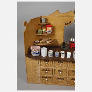 Kaufmannsladen mit Zubehör