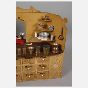 Kaufmannsladen mit Zubehör