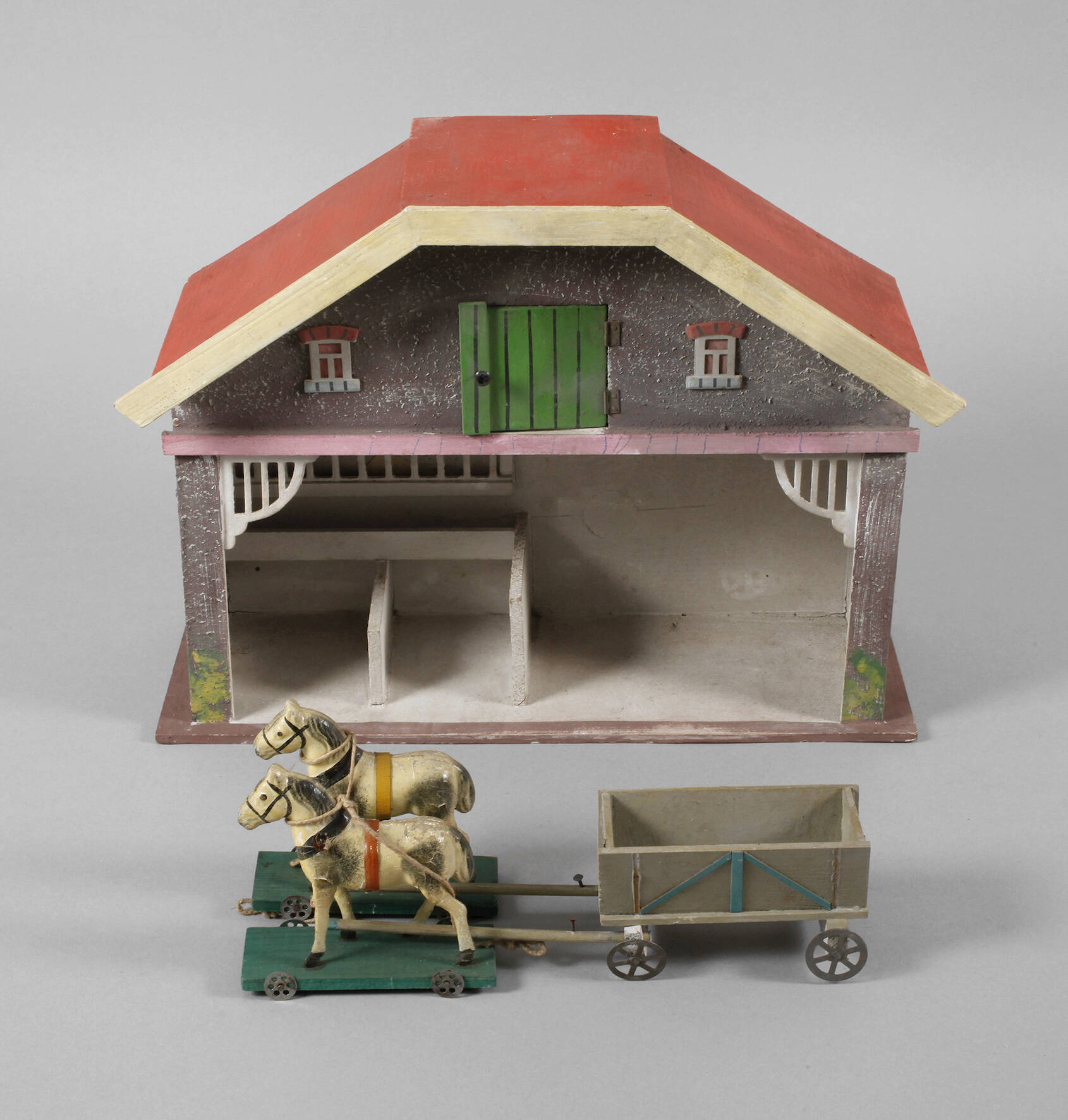 Pferdestall und Zweispänner Erzgebirge