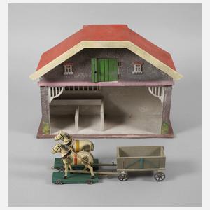 Pferdestall und Zweispänner Erzgebirge