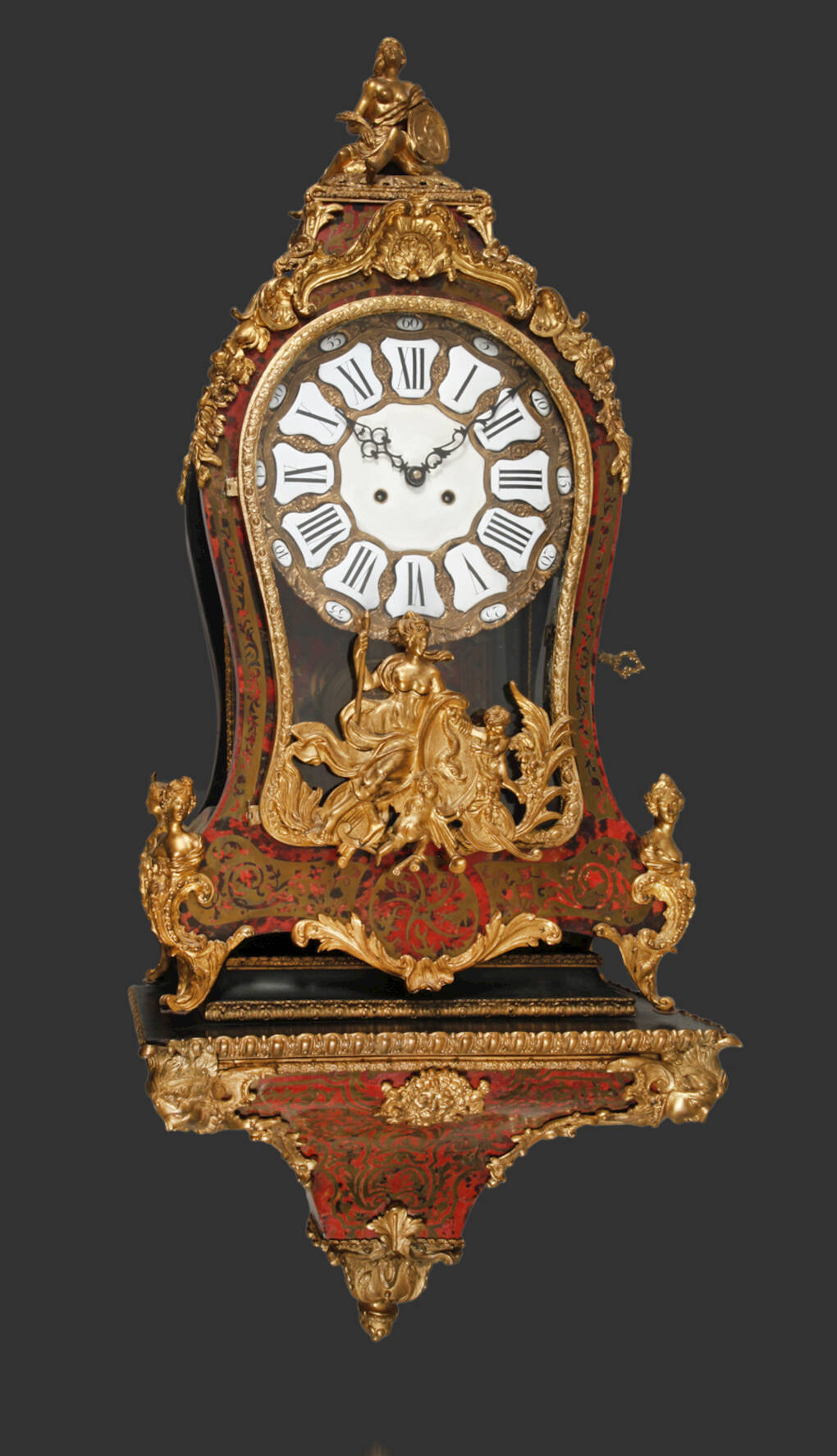 Prächtige Boulle-Konsoluhr