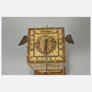 Seltene Würfelsonnenuhr David Beringer