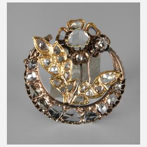 Brosche mit Diamantbesatz